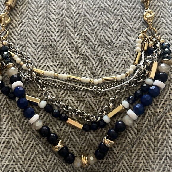 NWT The Limited Nautical Rope Multi-Color Beaded Necklace - Picture 3 of 11